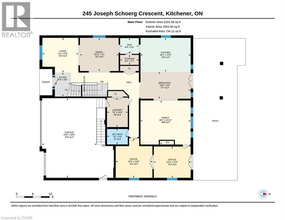 Detached for sale at 245 JOSEPH SCHOERG Crescent, Pioneer Tower West, Kitchener, Ontario, photo 48