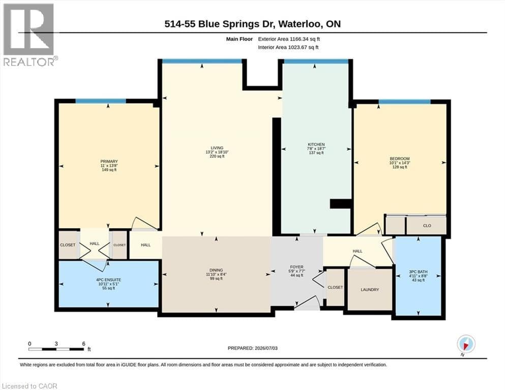 Apartment for sale at 55 BLUE SPRINGS Drive Unit# 514, Lincoln Heights, Waterloo, Ontario, photo 23