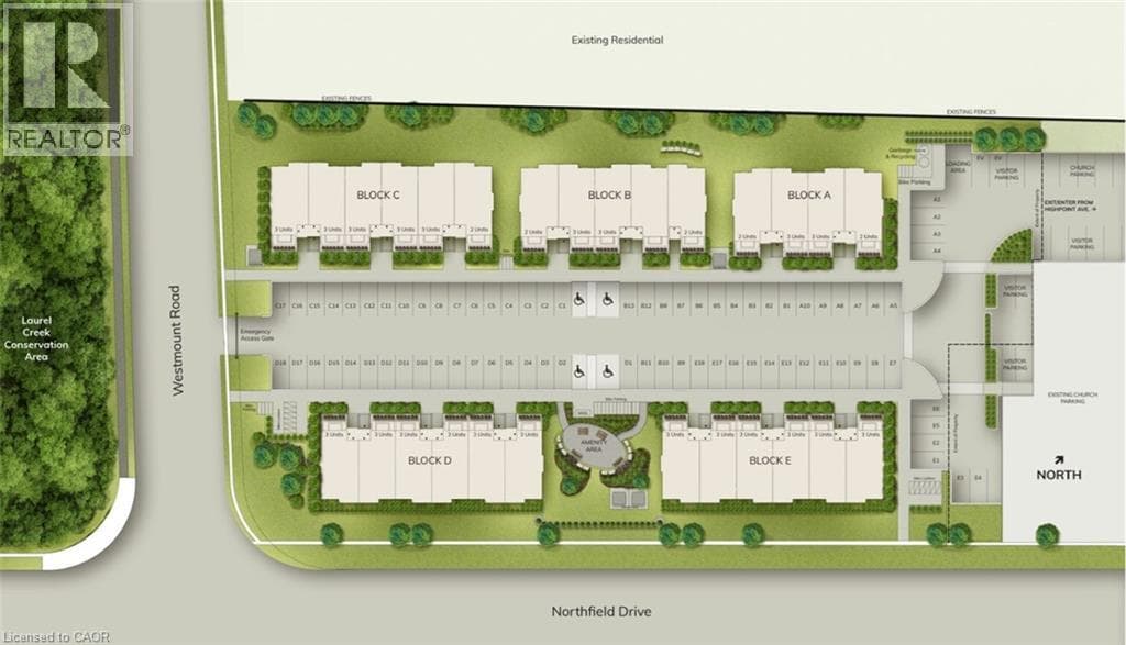 Townhouse for sale at 410 NORTHFIELD Drive W Unit# D17, Lakeshore North, Waterloo, Ontario, photo 3