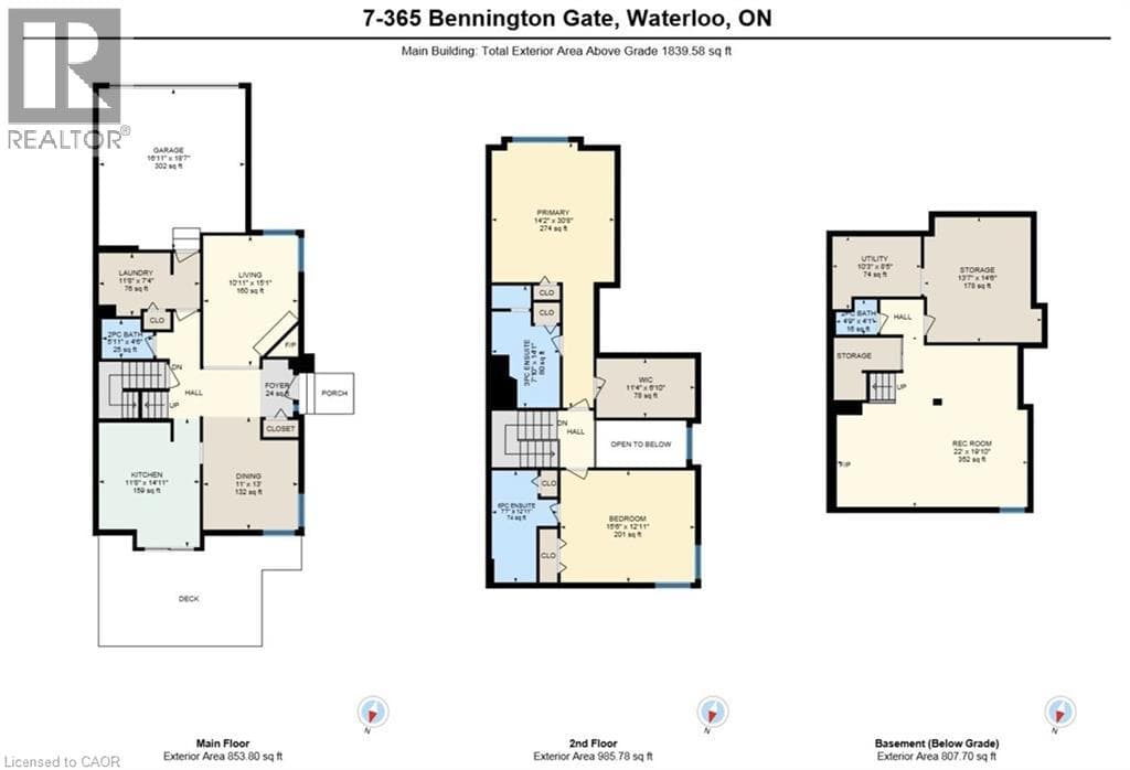 Townhouse for sale at 365 BENNINGTON Unit# 7, Rummelhardt, Waterloo, Ontario, photo 42