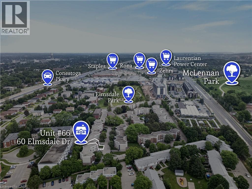 Townhouse for sale at 60 ELMSDALE Drive Unit# 66, Laurentian Hills, Kitchener, Ontario, photo 6