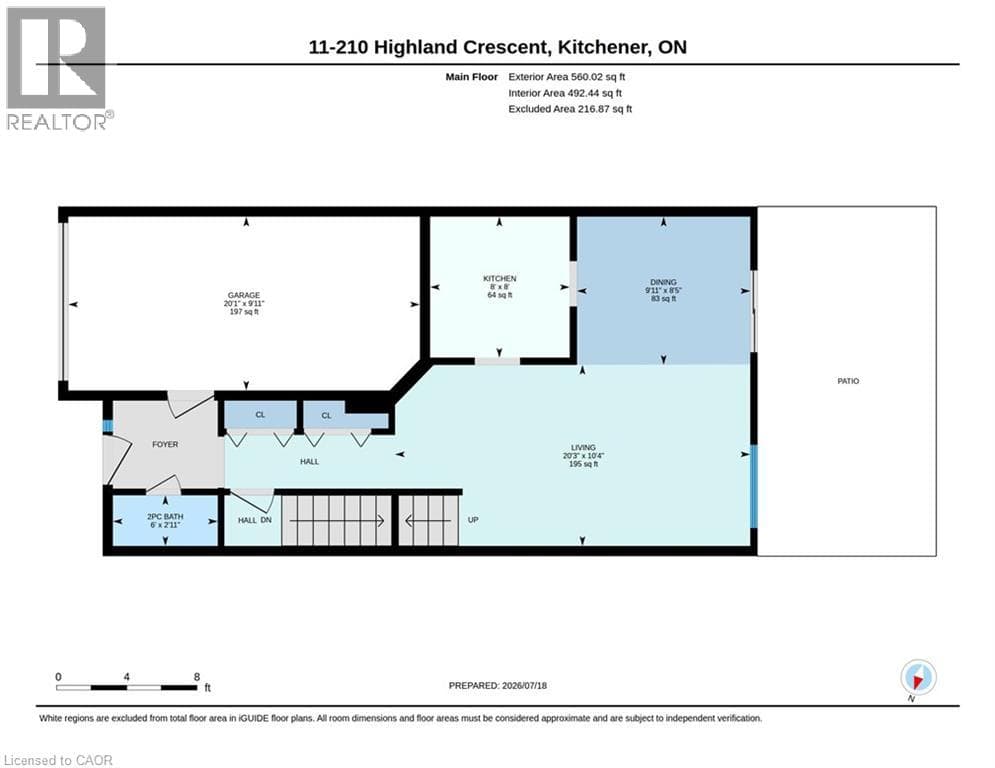 Townhouse for sale at 210 HIGHLAND Crescent Unit# 11, Victoria Hills, Kitchener, Ontario, photo 35