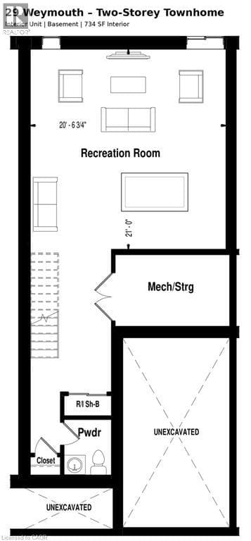Townhouse for sale at 29 WEYMOUTH Street Unit# 2, Elmira, Woolwich, Ontario, photo 6