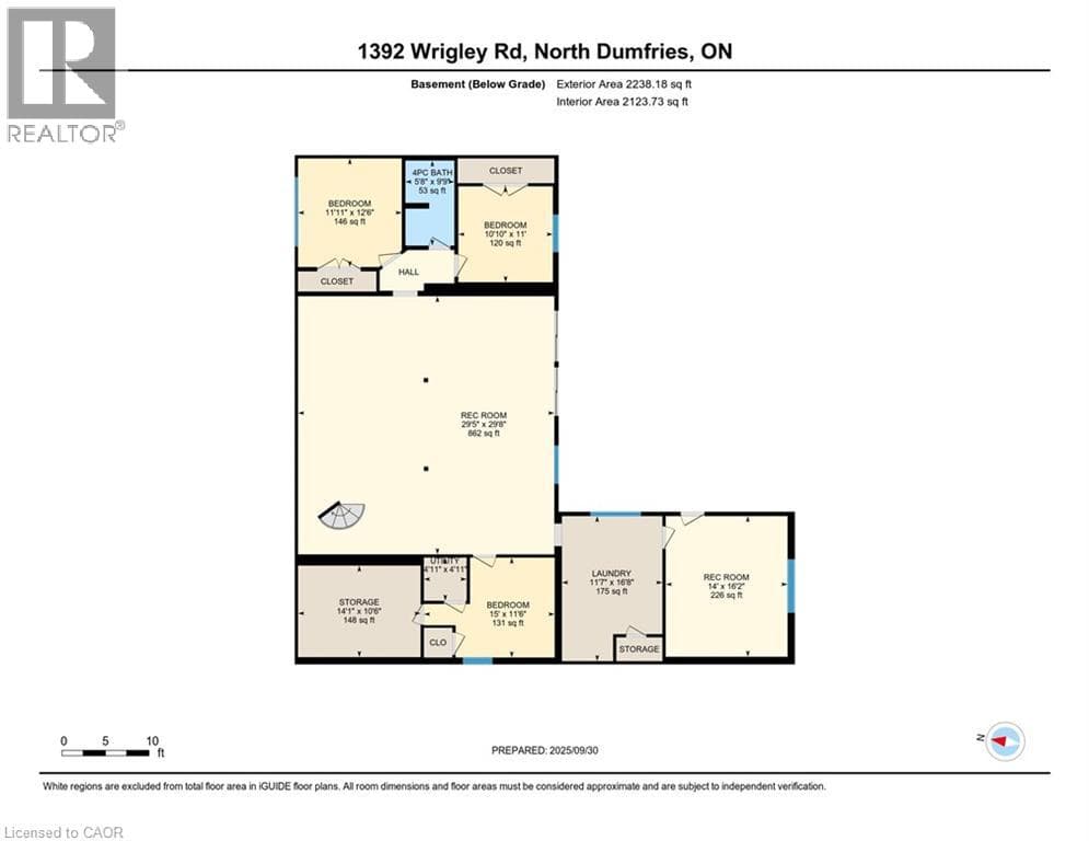 Detached for sale at 1392 WRIGLEY Road, North Dumfries, Ontario, photo 46