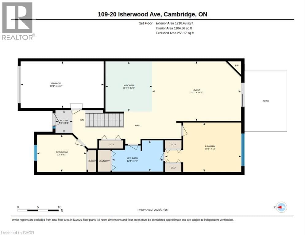 Townhouse for sale at 20 ISHERWOOD Avenue Unit# 109, Riverview, Cambridge, Ontario, photo 33