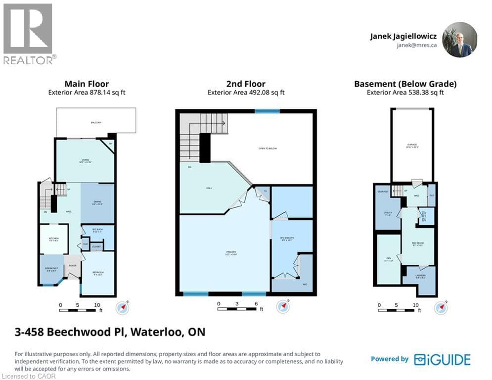 Townhouse for sale at 458 BEECHWOOD Place Unit# 3, Rummelhardt, Waterloo, Ontario, photo 25