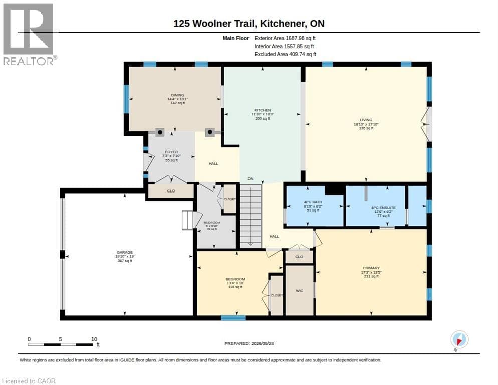 Detached for sale at 125 WOOLNER Trail, Grand River South, Kitchener, Ontario, photo 47