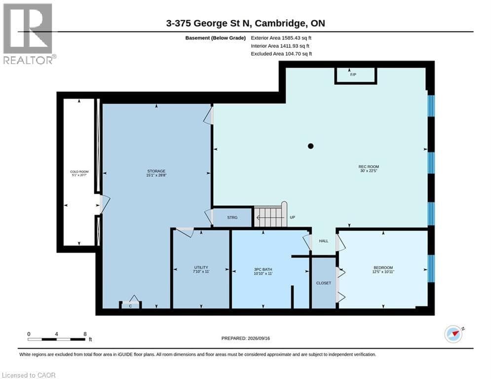 Townhouse for sale at 375 GEORGE Street N Unit# 3, Westview, Cambridge, Ontario, photo 49