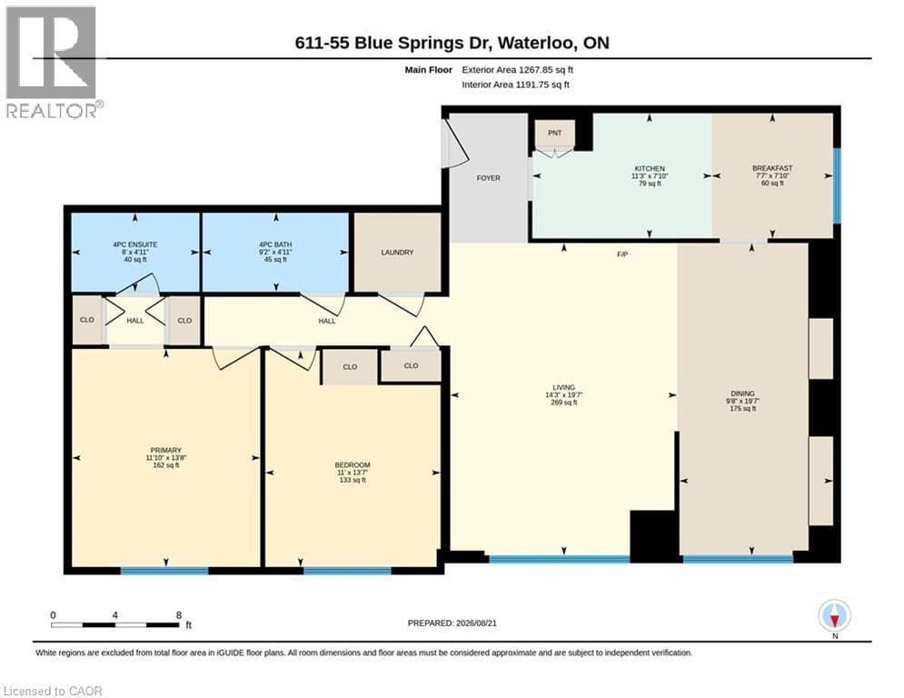 Apartment for sale at 55 BLUE SPRINGS Drive Unit# 611, Lincoln Heights, Waterloo, Ontario, photo 27