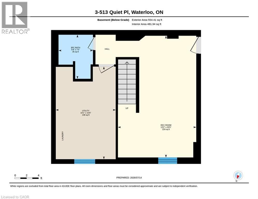Townhouse for sale at 513 QUIET Place Unit# 3, Lakeshore South, Waterloo, Ontario, photo 38
