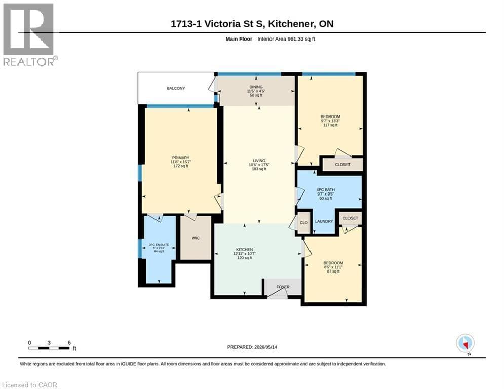 Apartment for sale at 1 VICTORIA Street S Unit# 1713, Downtown Kitchener, Kitchener, Ontario, photo 30