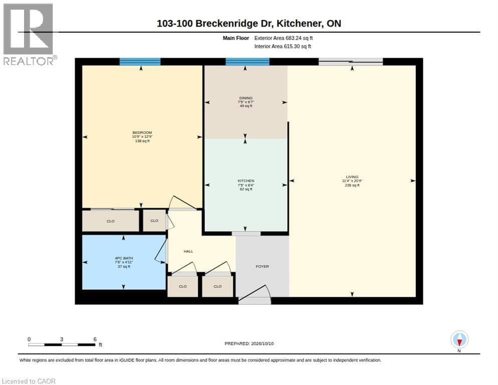 Apartment for sale at 100 BRECKENRIDGE Drive Unit# 103, Heritage Park, Kitchener, Ontario, photo 17