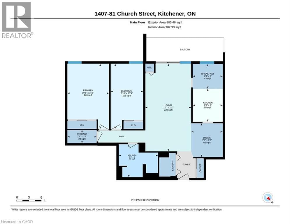 Apartment for sale at 81 CHURCH Street Unit# 1407, Cedar Hill, Kitchener, Ontario, photo 46