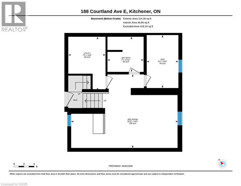 Detached for sale at 188 COURTLAND Avenue E, Mill Courtland Woodside Park, Kitchener, Ontario, photo 40