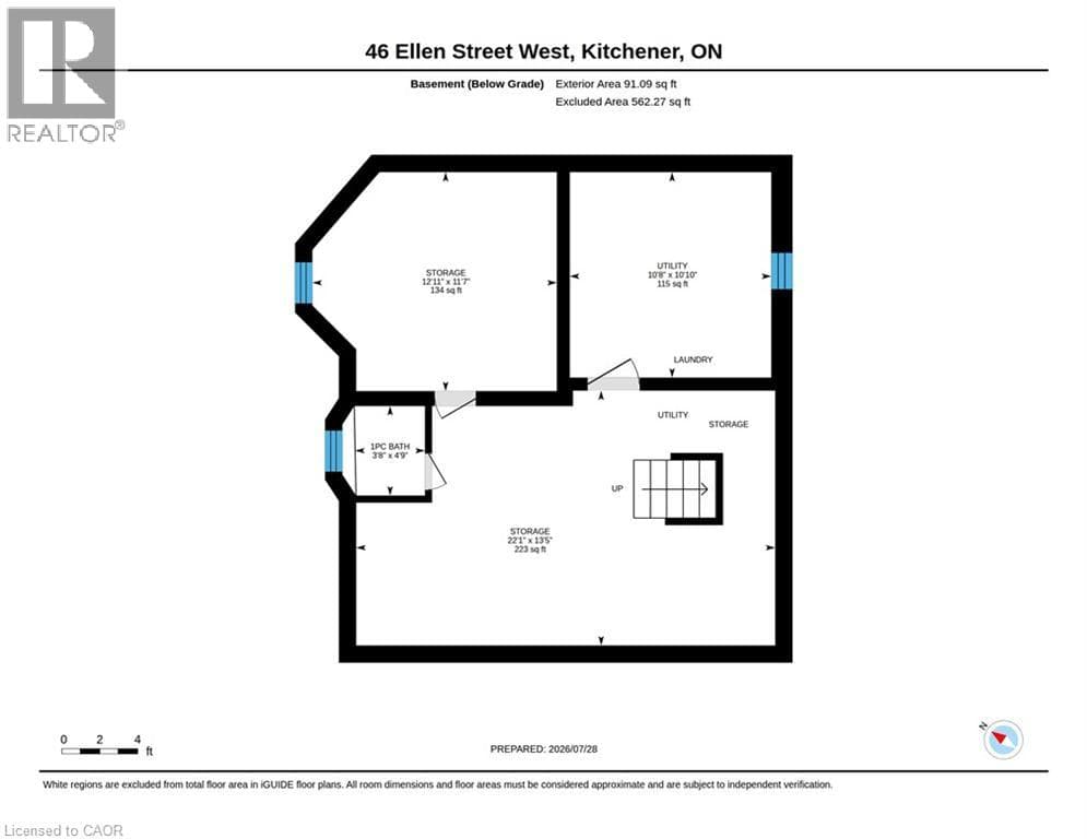 Detached for sale at 46 ELLEN Street W, Civic Centre, Kitchener, Ontario, photo 44