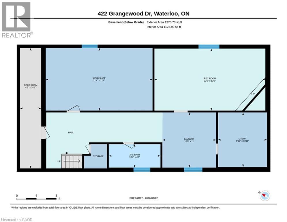 Detached for sale at 422 GRANGEWOOD Drive, University Downs, Waterloo, Ontario, photo 48