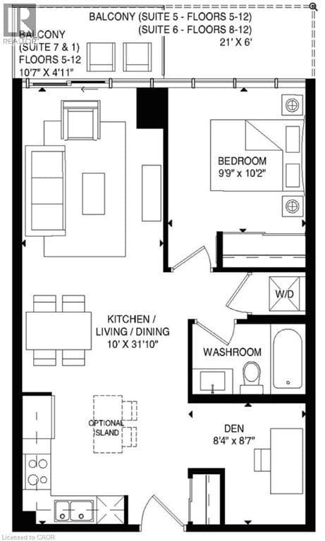 Apartment for sale at 128 KING Street N Unit# 1205, Uptown North, Waterloo, Ontario, photo 2